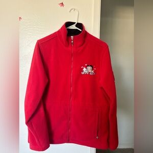 Betty Boop Vintage Y2K Zip Up Sweater Size Small